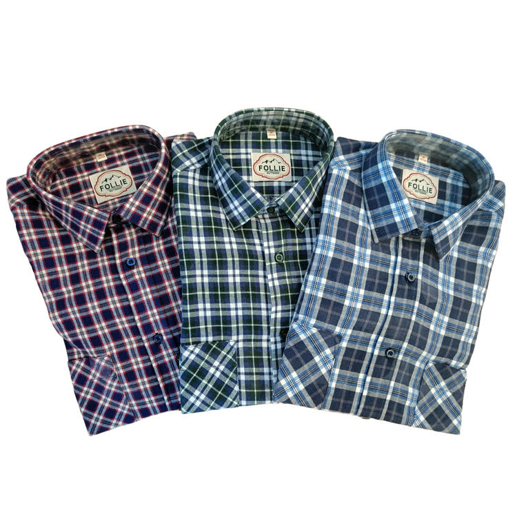 CAMICIA OVER ALPS IN FLANELLA SCOZZESE A MANICA LUNGA FOLLIE OUTDOOR Follie